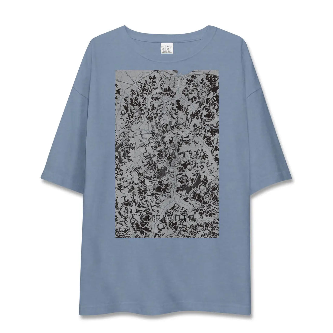 【栗源(千葉県)】地図柄ビッグシルエットTシャツ