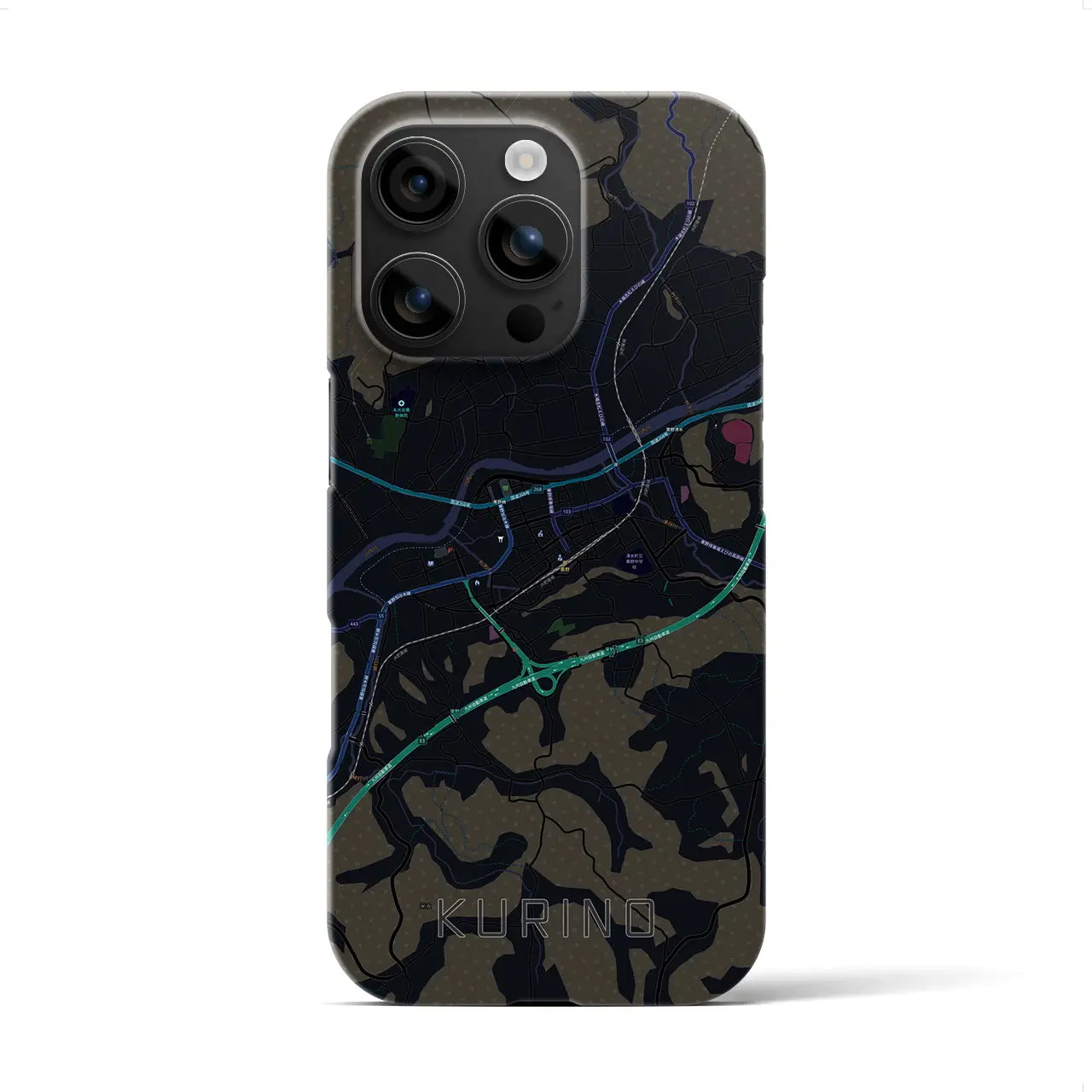 【栗野(鹿児島県)】地図柄iPhoneケース(バックカバータイプ)