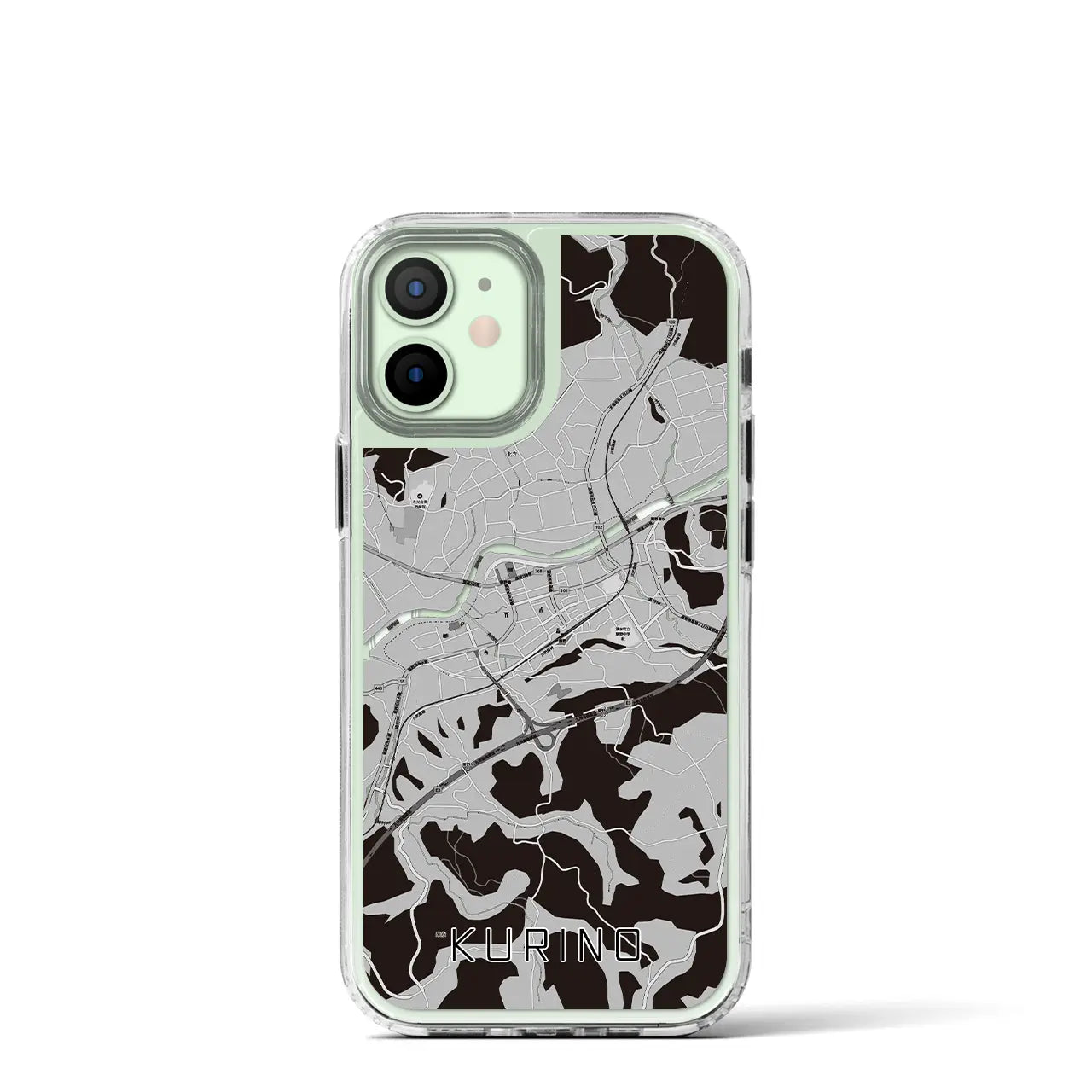 【栗野(鹿児島県)】地図柄iPhoneケース(MagSafeタイプ)