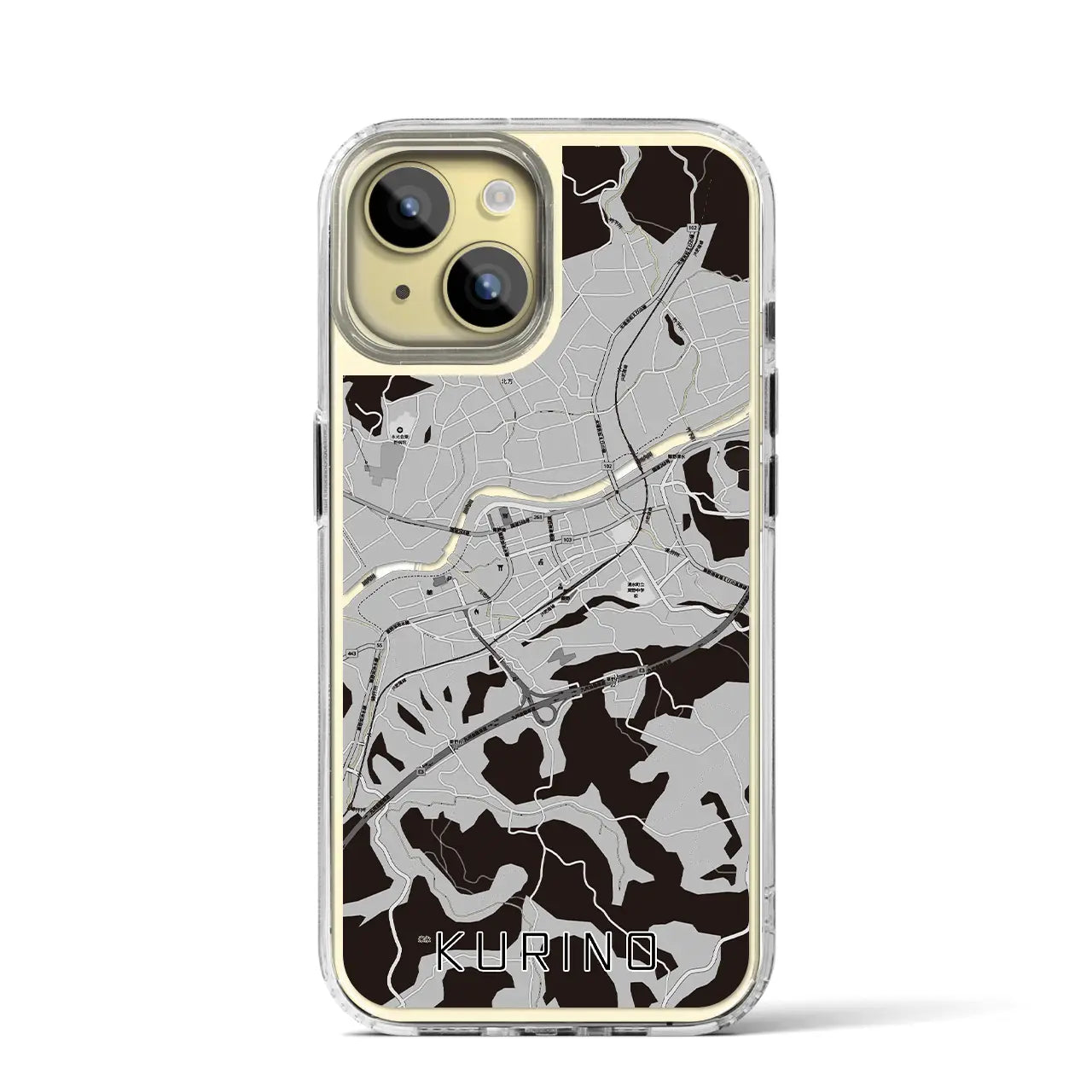 【栗野(鹿児島県)】地図柄iPhoneケース(MagSafeタイプ)