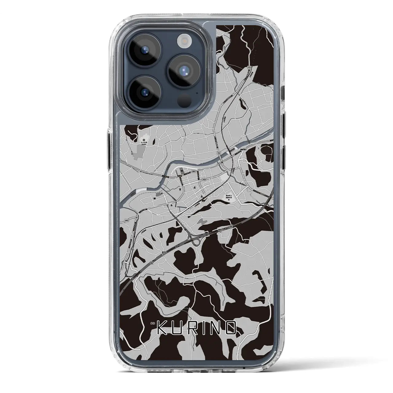 【栗野(鹿児島県)】地図柄iPhoneケース(MagSafeタイプ)