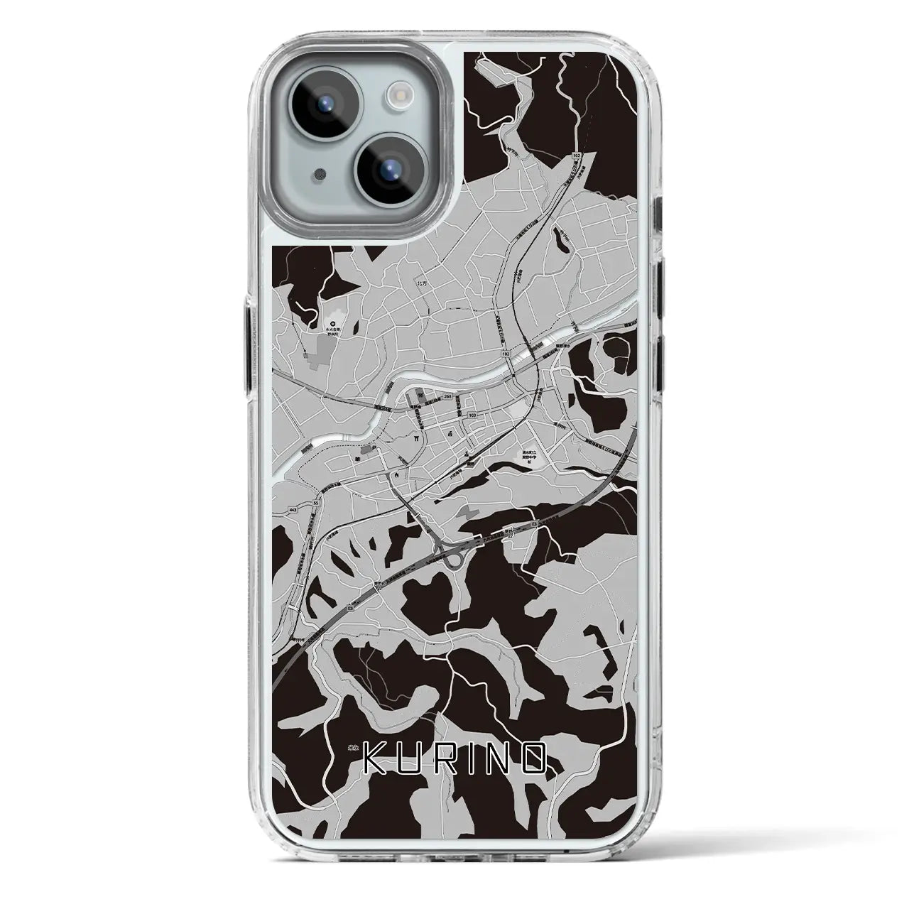 【栗野(鹿児島県)】地図柄iPhoneケース(MagSafeタイプ)