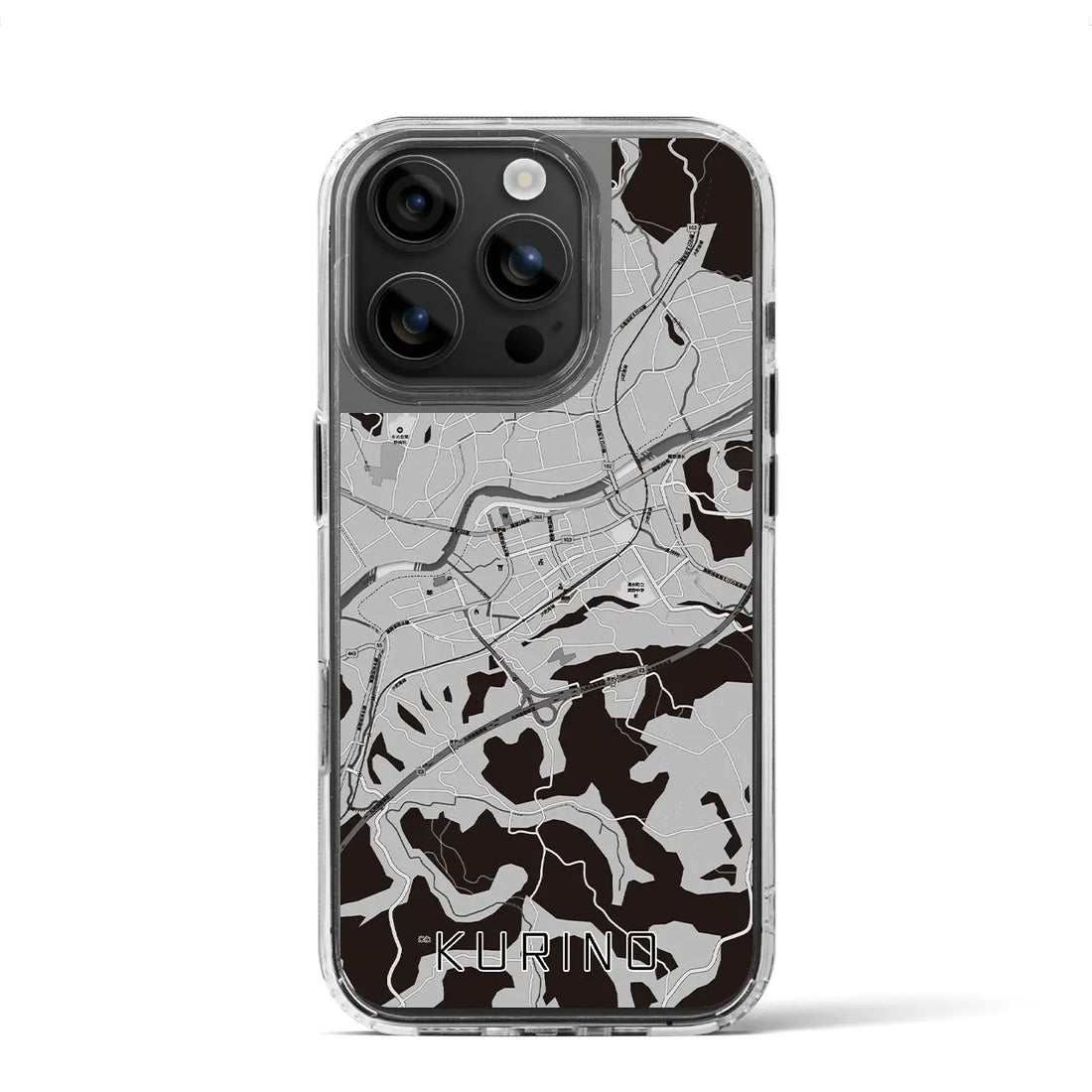 【栗野(鹿児島県)】地図柄iPhoneケース(MagSafeタイプ)