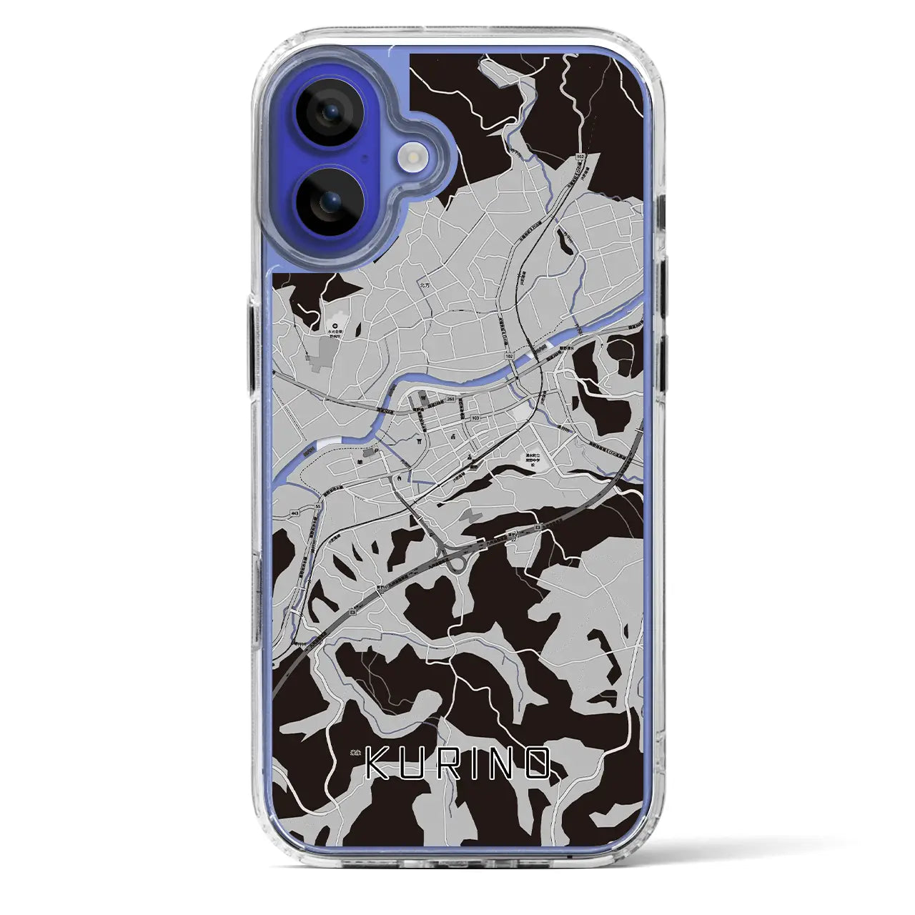 【栗野(鹿児島県)】地図柄iPhoneケース(MagSafeタイプ)