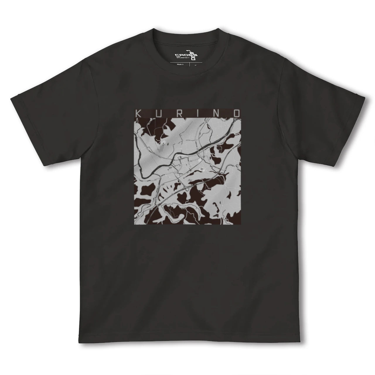 【栗野(鹿児島県)】地図柄ヘビーウェイトTシャツ