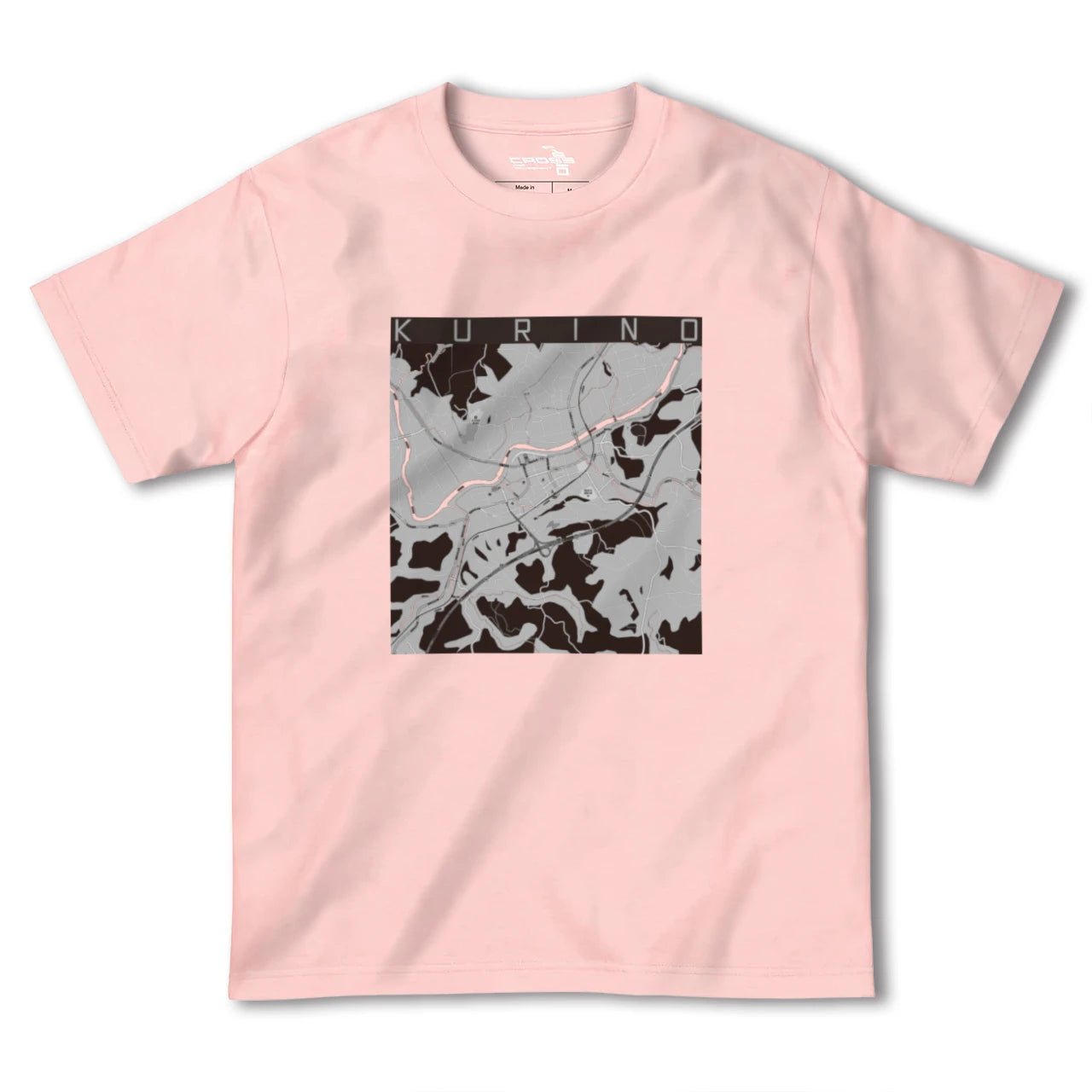 【栗野(鹿児島県)】地図柄ヘビーウェイトTシャツ