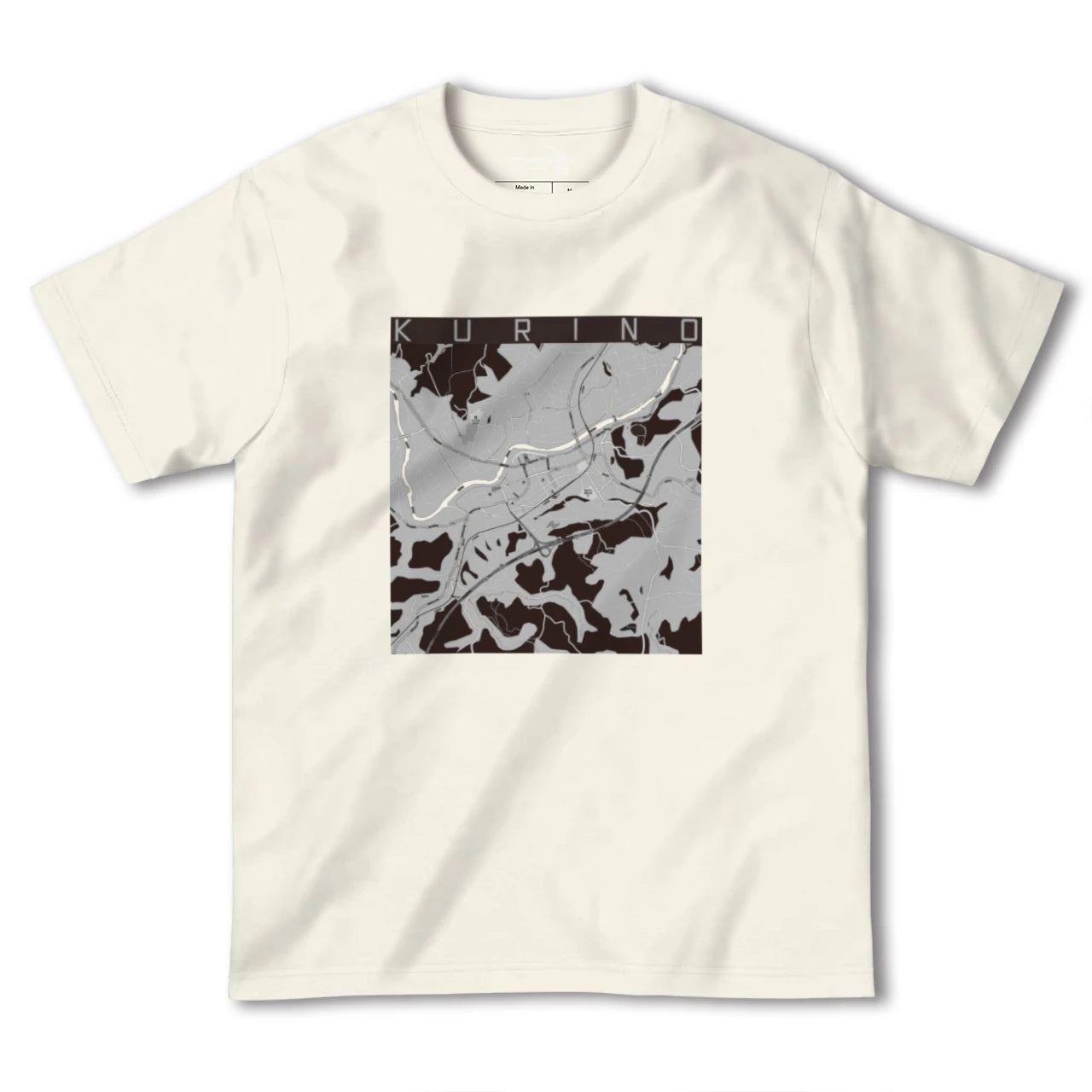 【栗野(鹿児島県)】地図柄ヘビーウェイトTシャツ