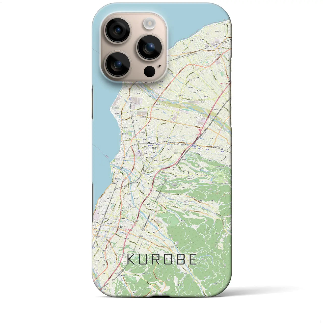 【黒部(富山県)】地図柄iPhoneケース(バックカバータイプ)