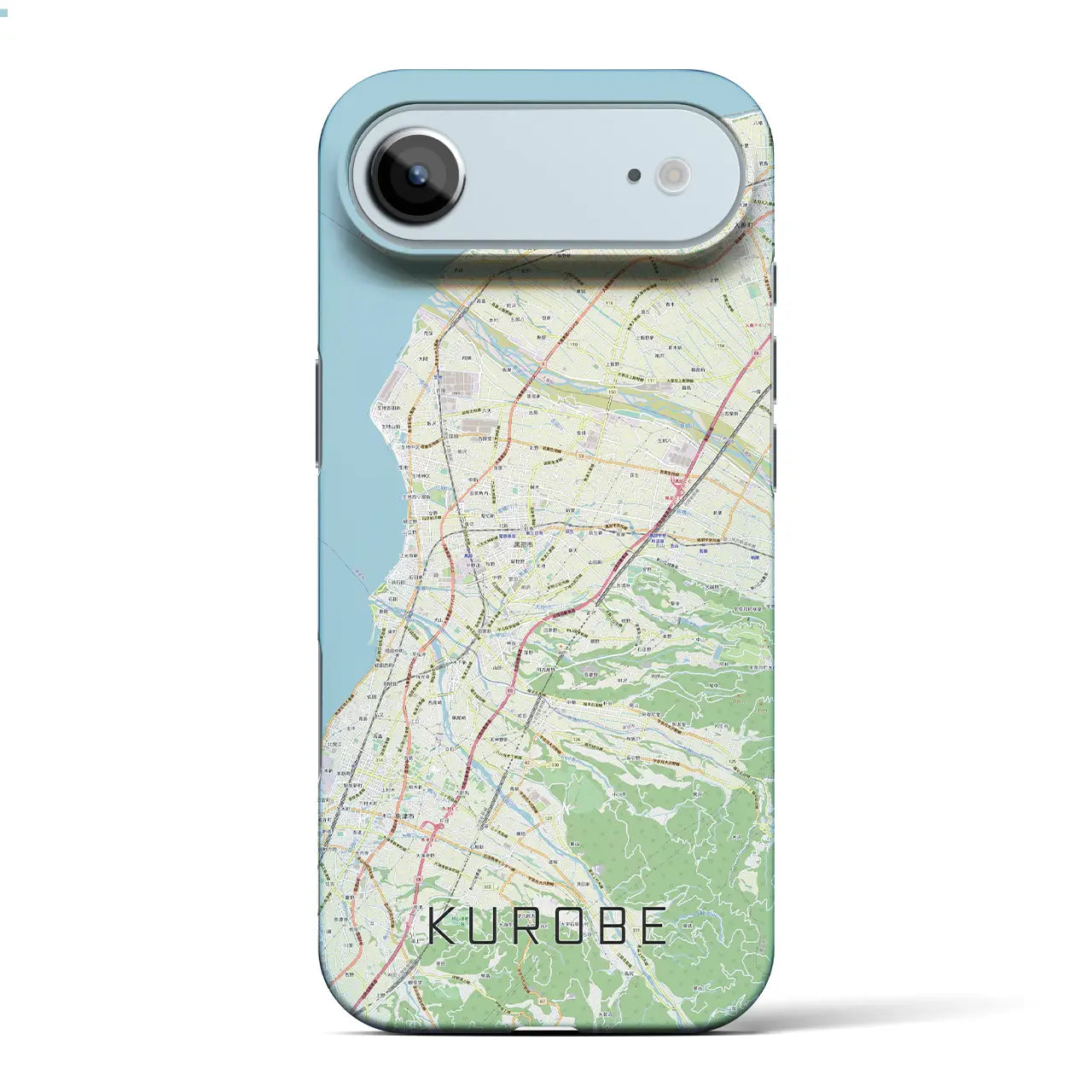 【黒部(富山県)】地図柄iPhoneケース(バックカバータイプ)