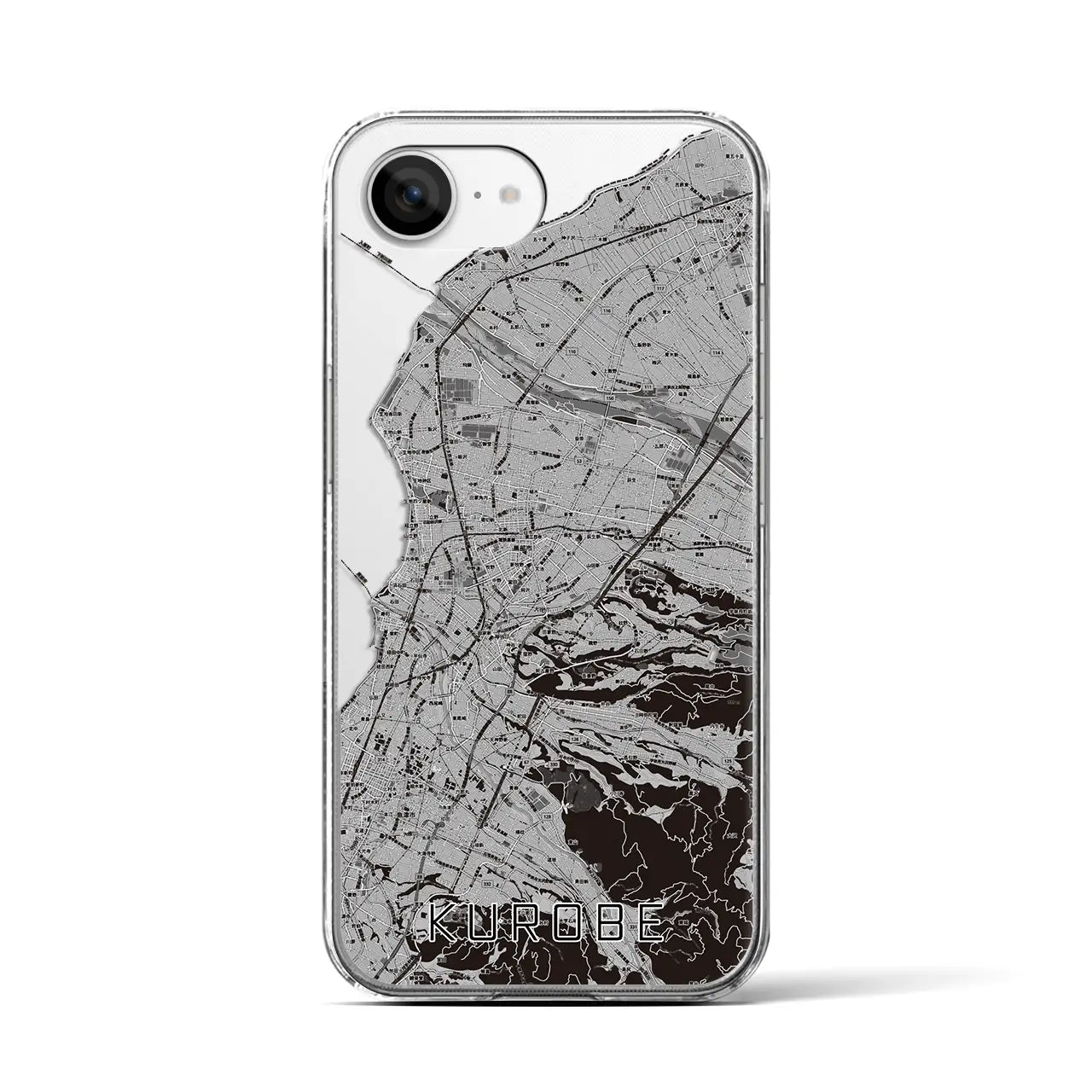 【黒部(富山県)】地図柄iPhoneケース(クリアタイプ)