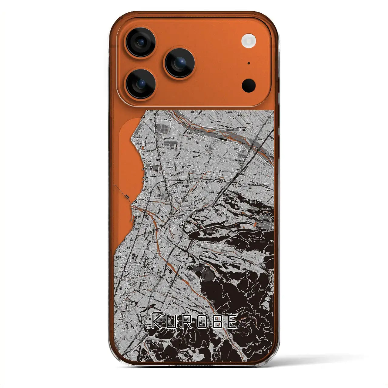 【黒部(富山県)】地図柄iPhoneケース(クリアタイプ)