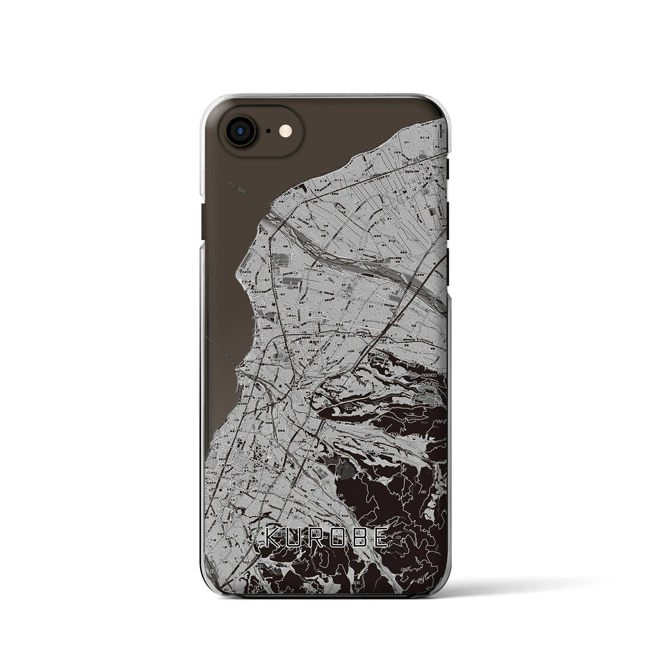 【黒部(富山県)】地図柄iPhoneケース(クリアタイプ)