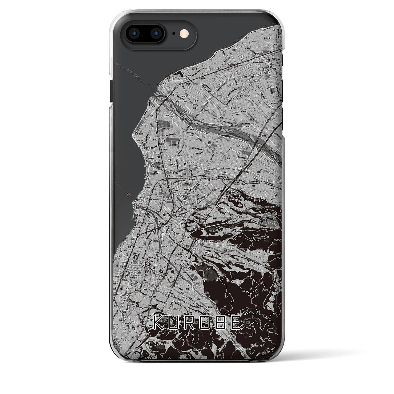 【黒部(富山県)】地図柄iPhoneケース(クリアタイプ)