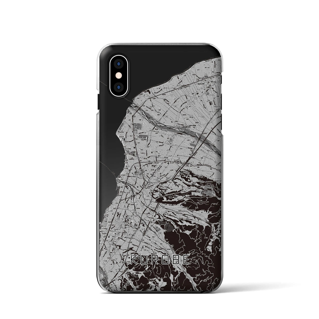 【黒部(富山県)】地図柄iPhoneケース(クリアタイプ)