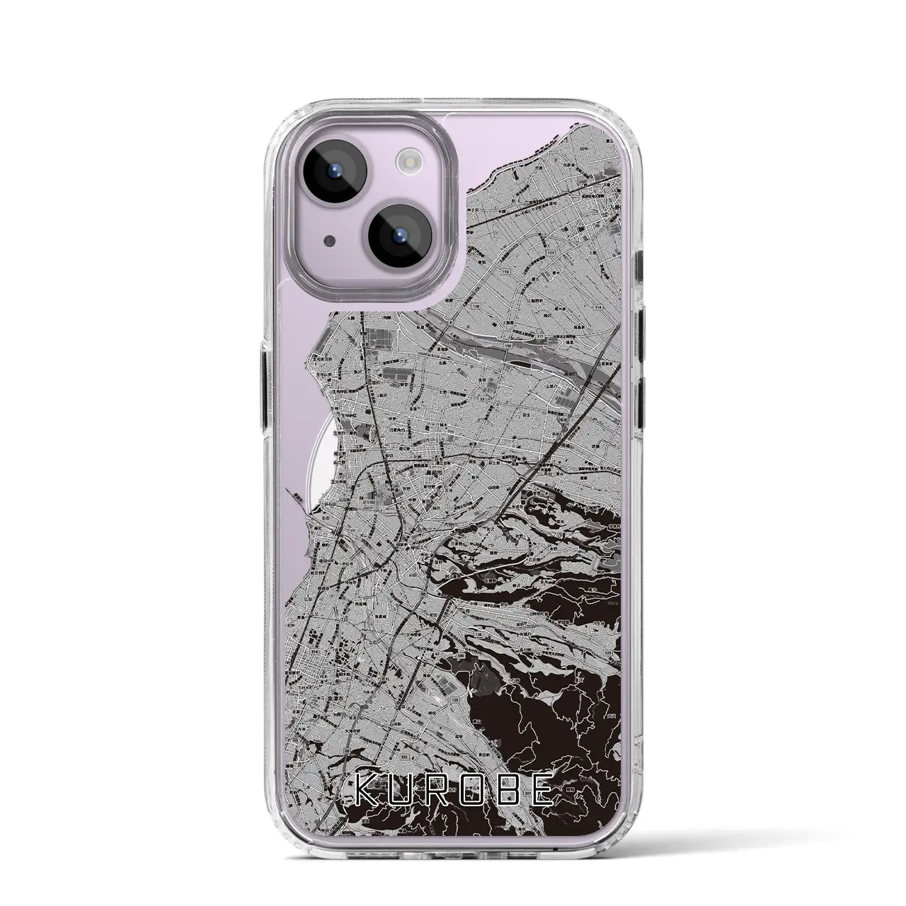 【黒部(富山県)】地図柄iPhoneケース(MagSafeタイプ)