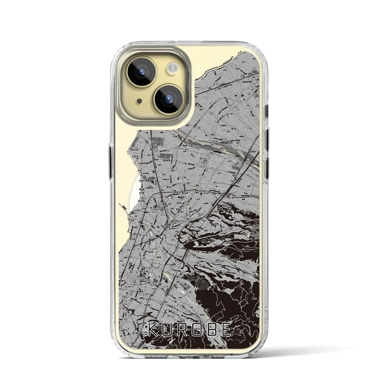 【黒部(富山県)】地図柄iPhoneケース(MagSafeタイプ)