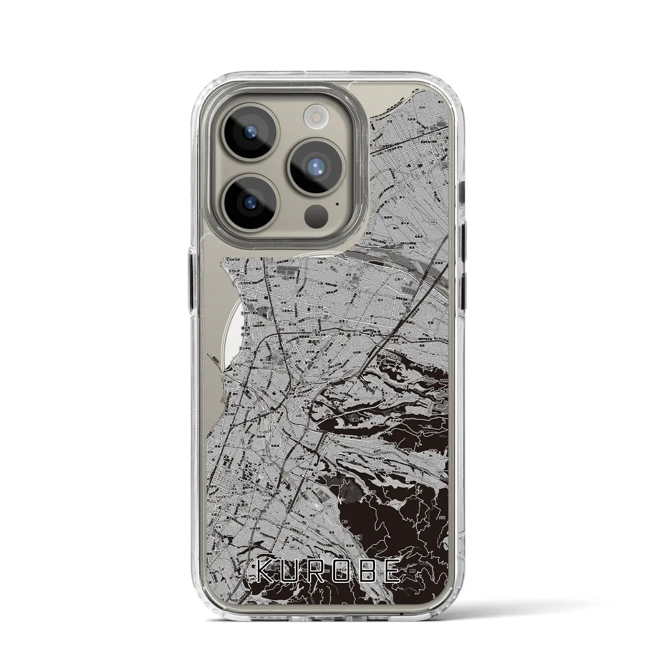 【黒部(富山県)】地図柄iPhoneケース(MagSafeタイプ)