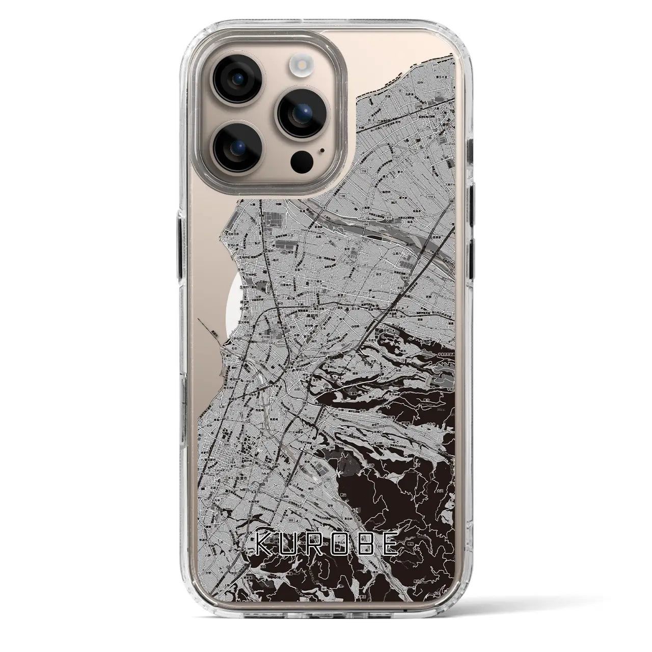 【黒部(富山県)】地図柄iPhoneケース(MagSafeタイプ)