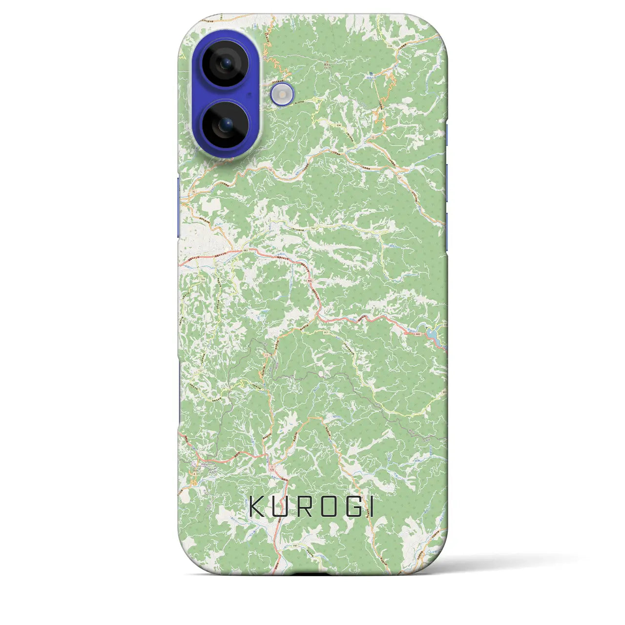 【黒木(福岡県)】地図柄iPhoneケース(バックカバータイプ)ナチュラル・iPhone 16 Pro Max 用