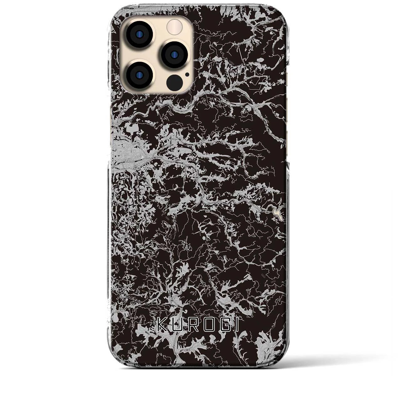 【黒木(福岡県)】地図柄iPhoneケース(クリアタイプ)