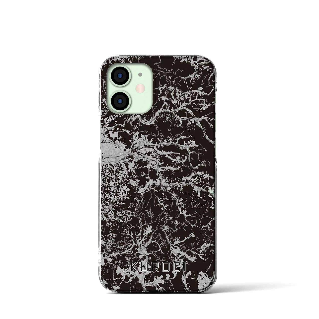 【黒木(福岡県)】地図柄iPhoneケース(クリアタイプ)