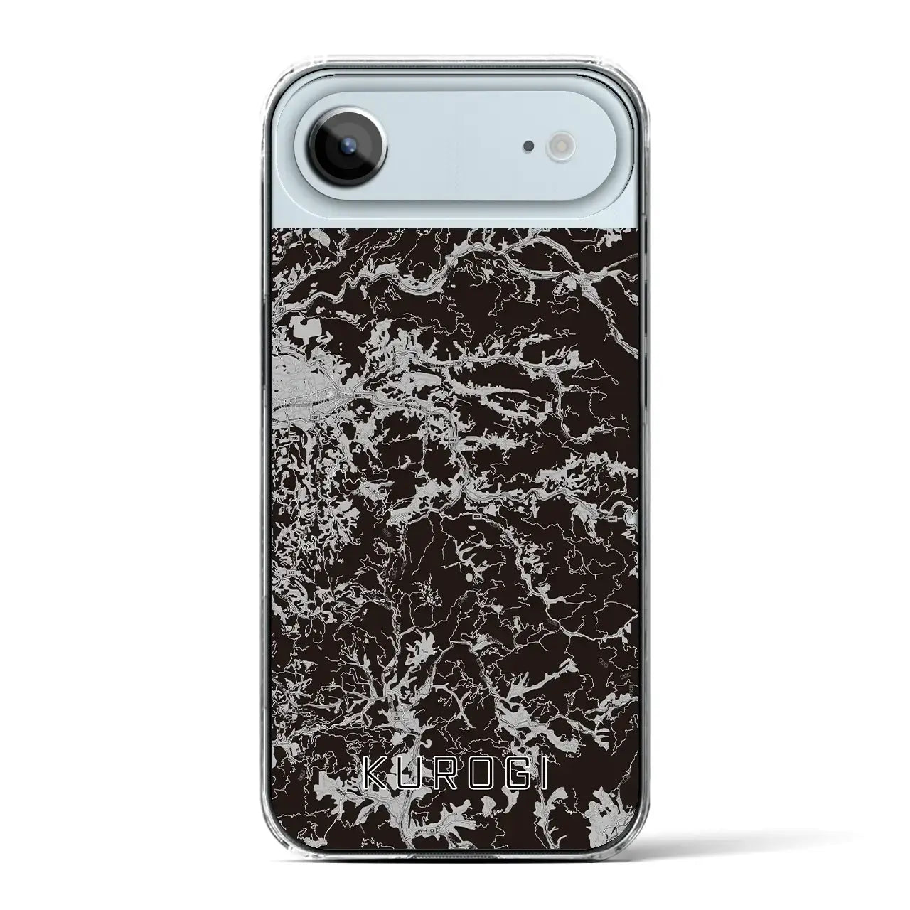 【黒木(福岡県)】地図柄iPhoneケース(クリアタイプ)