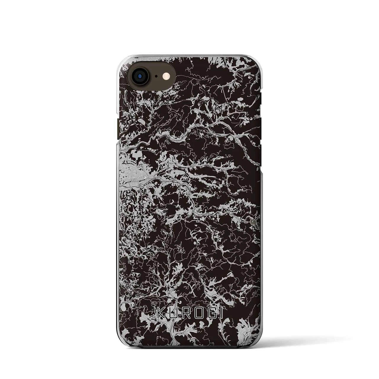 【黒木(福岡県)】地図柄iPhoneケース(クリアタイプ)