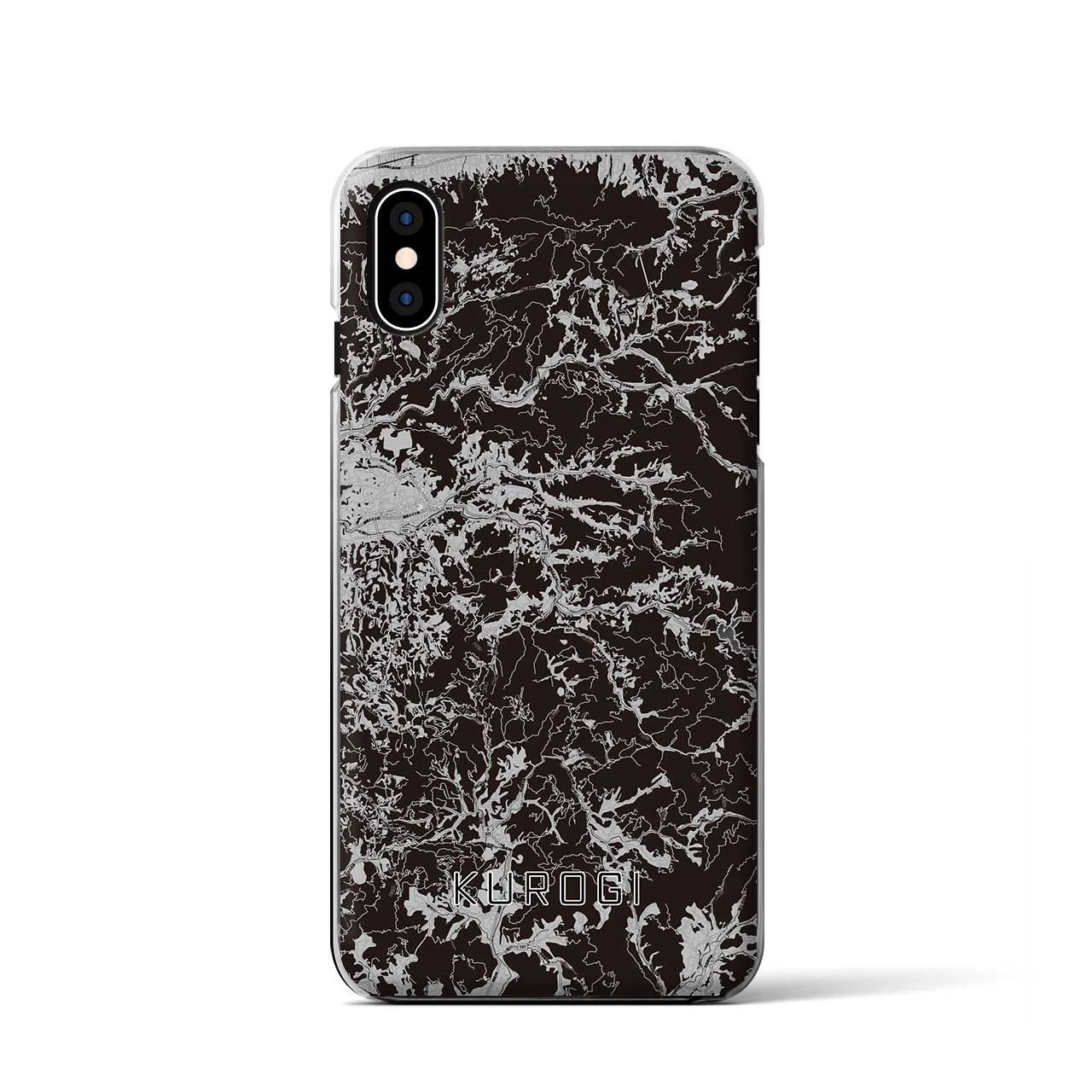 【黒木(福岡県)】地図柄iPhoneケース(クリアタイプ)