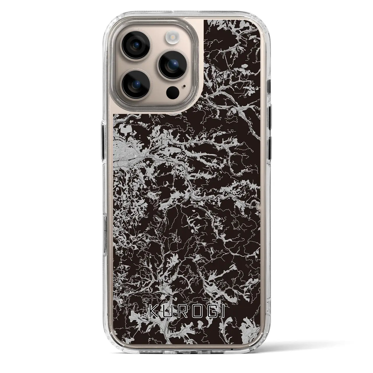 【黒木(福岡県)】地図柄iPhoneケース(MagSafeタイプ)