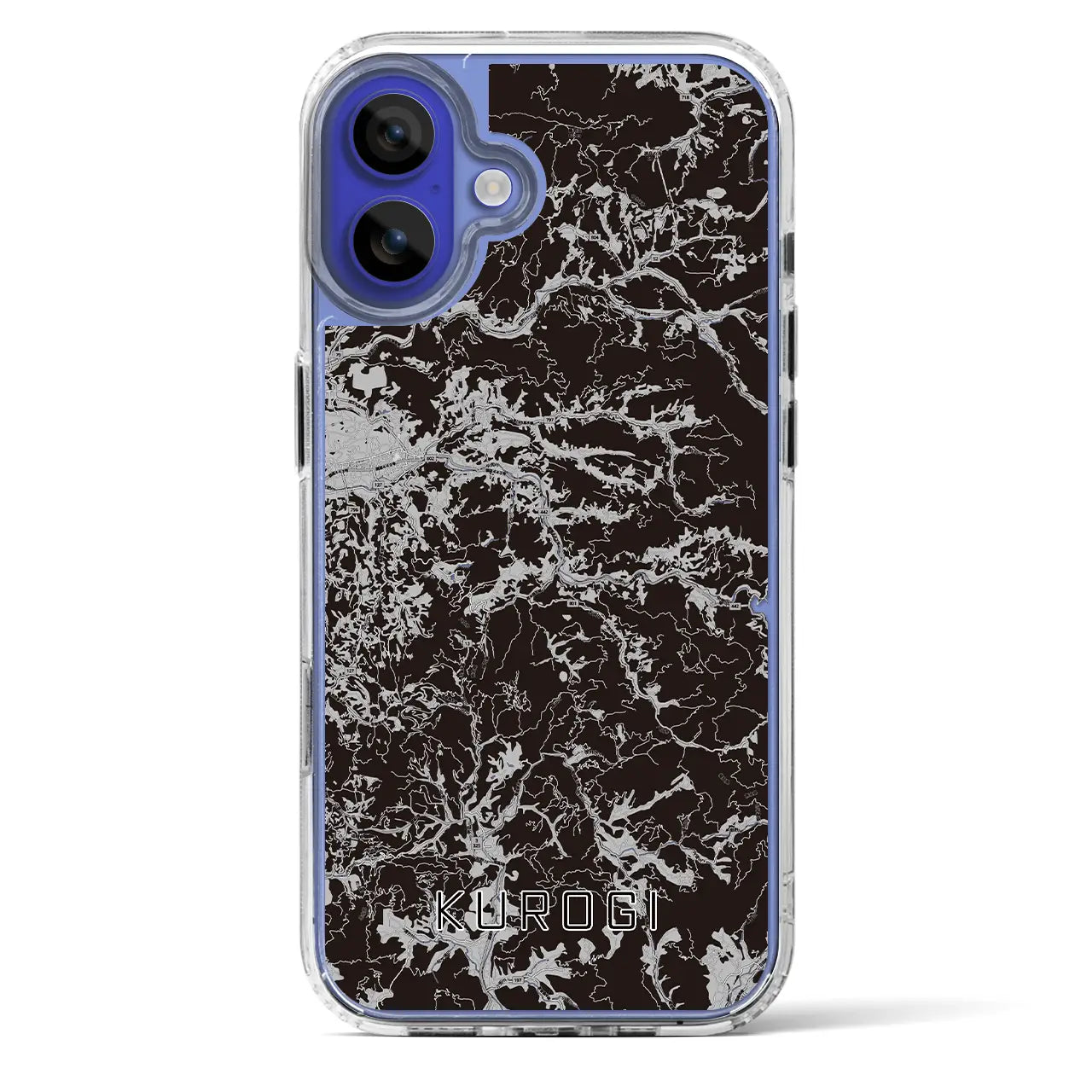 【黒木(福岡県)】地図柄iPhoneケース(MagSafeタイプ)