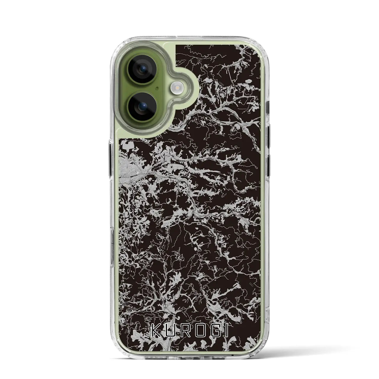 【黒木(福岡県)】地図柄iPhoneケース(MagSafeタイプ)