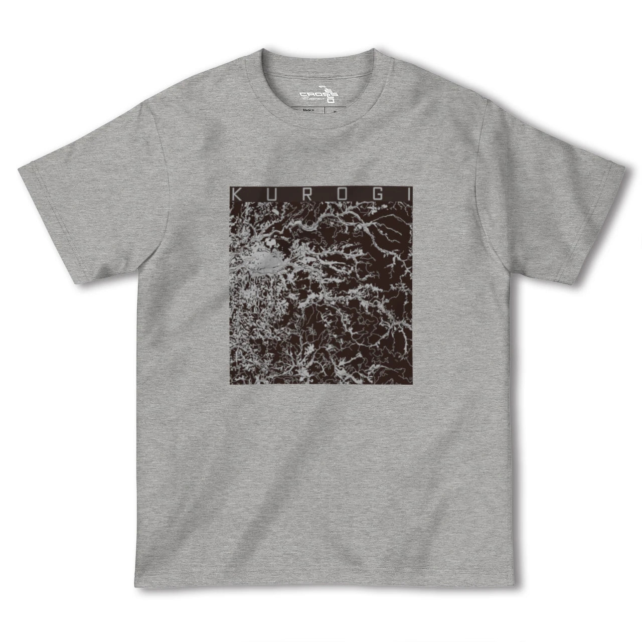 【黒木(福岡県)】地図柄ヘビーウェイトTシャツ