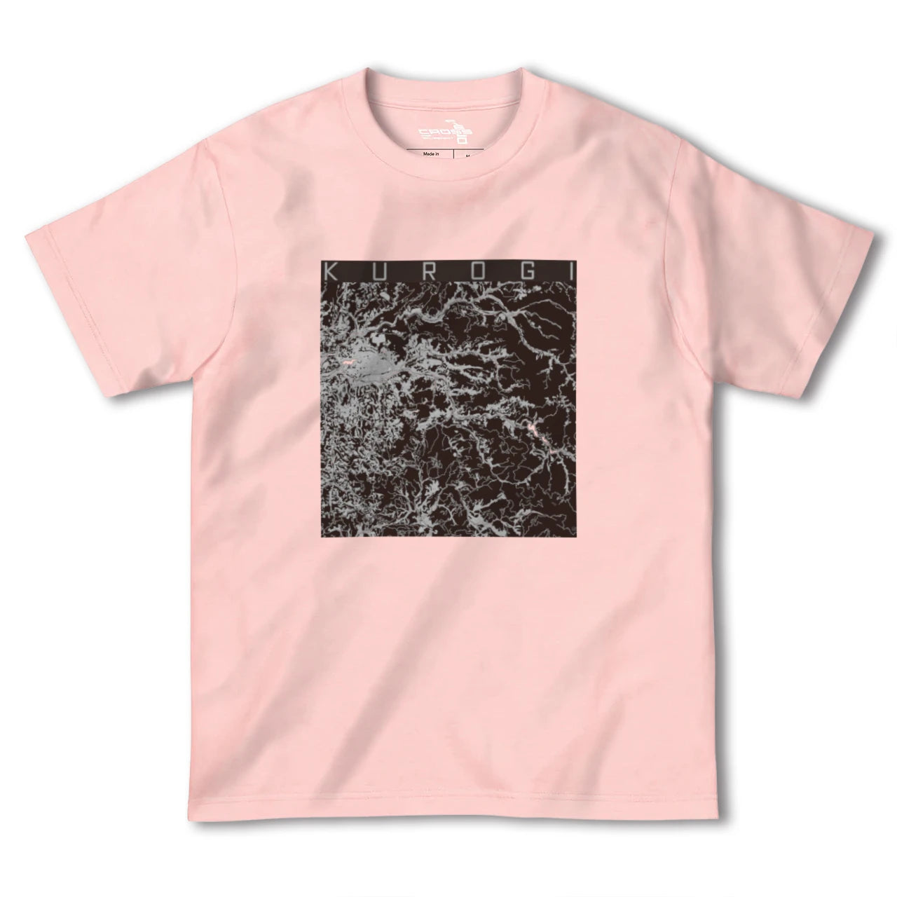 【黒木(福岡県)】地図柄ヘビーウェイトTシャツ