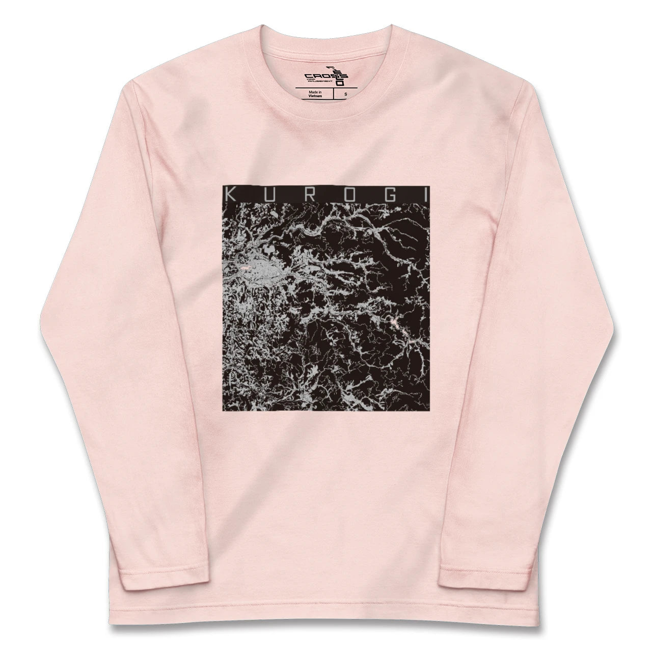 【黒木(福岡県)】地図柄ロングスリーブTシャツ