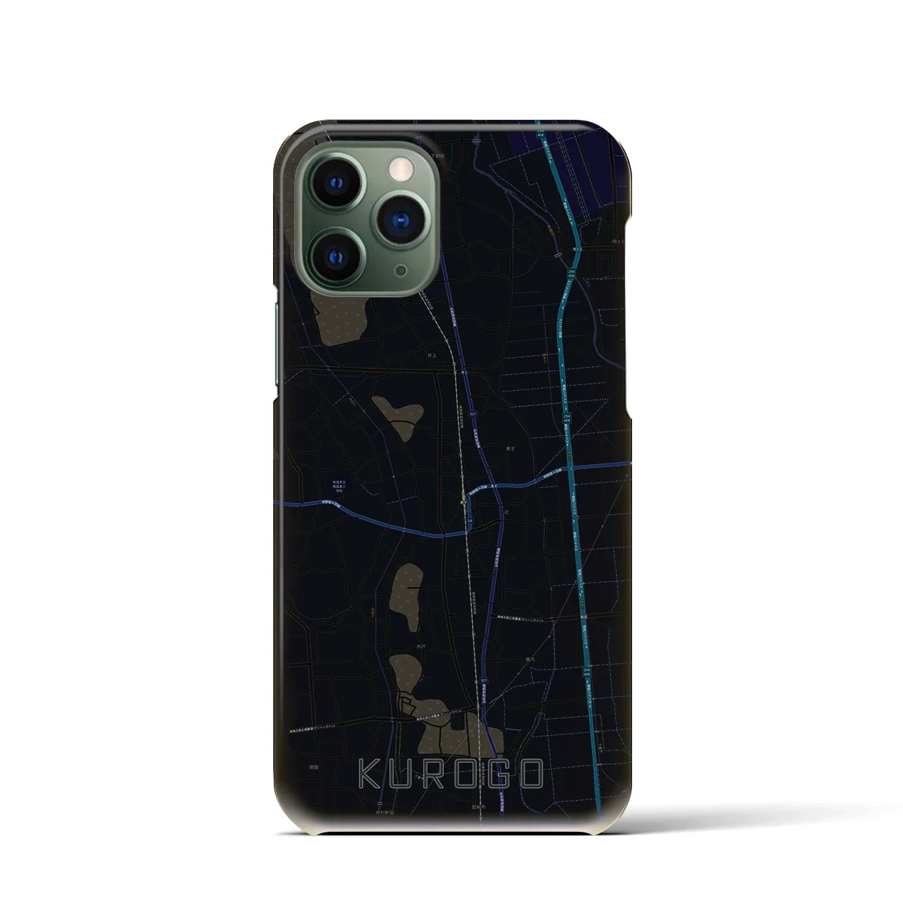 【黒子(茨城県)】地図柄iPhoneケース(バックカバータイプ)