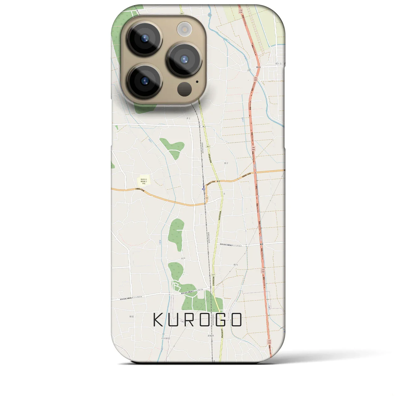 【黒子(茨城県)】地図柄iPhoneケース(バックカバータイプ)