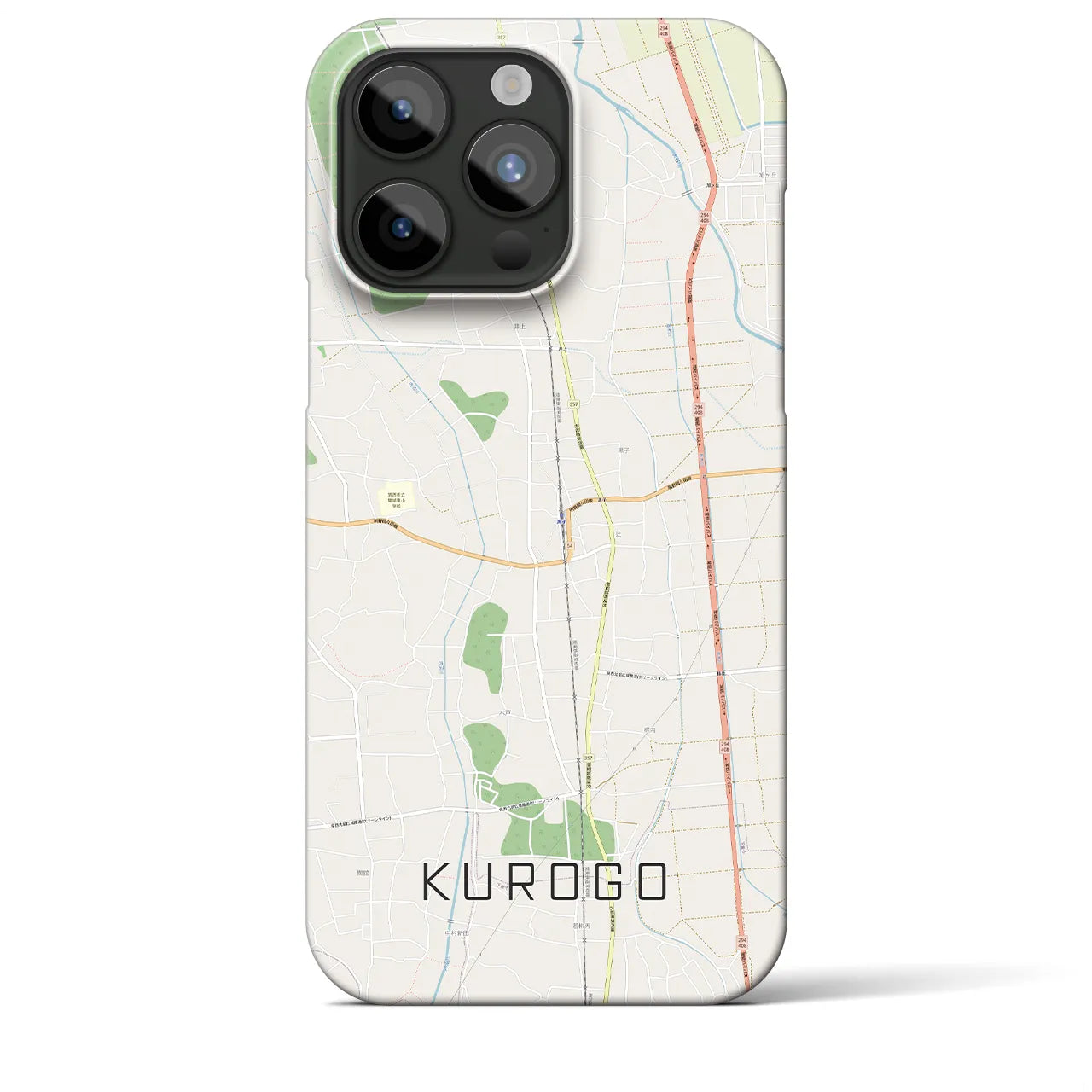 【黒子(茨城県)】地図柄iPhoneケース(バックカバータイプ)
