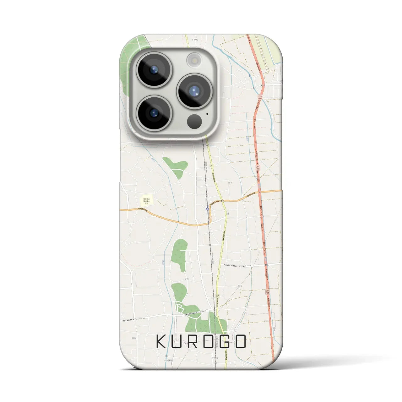 【黒子(茨城県)】地図柄iPhoneケース(バックカバータイプ)