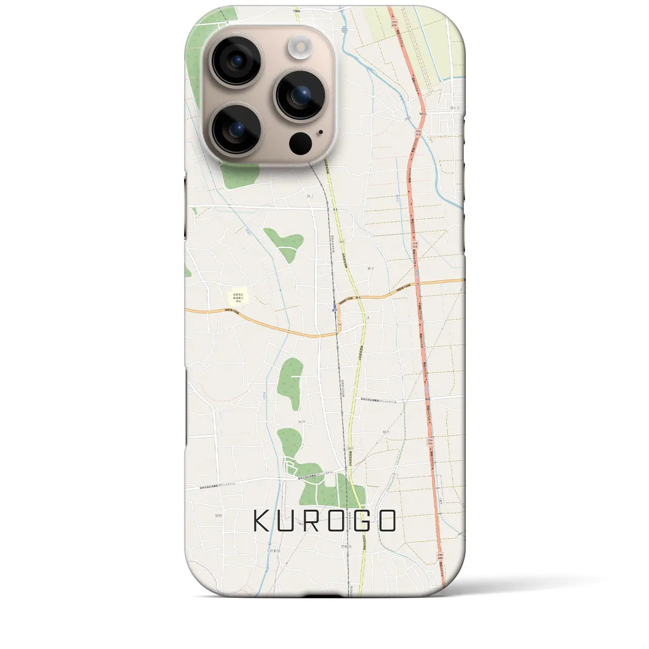 【黒子(茨城県)】地図柄iPhoneケース(バックカバータイプ)