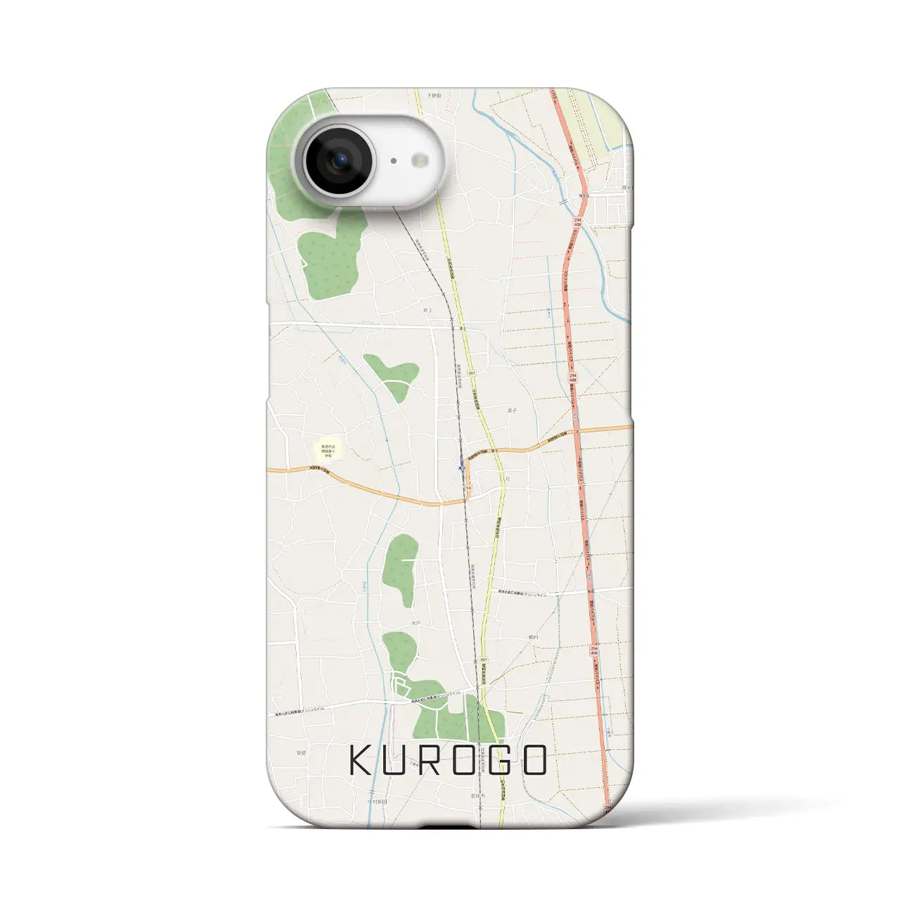 【黒子(茨城県)】地図柄iPhoneケース(バックカバータイプ)