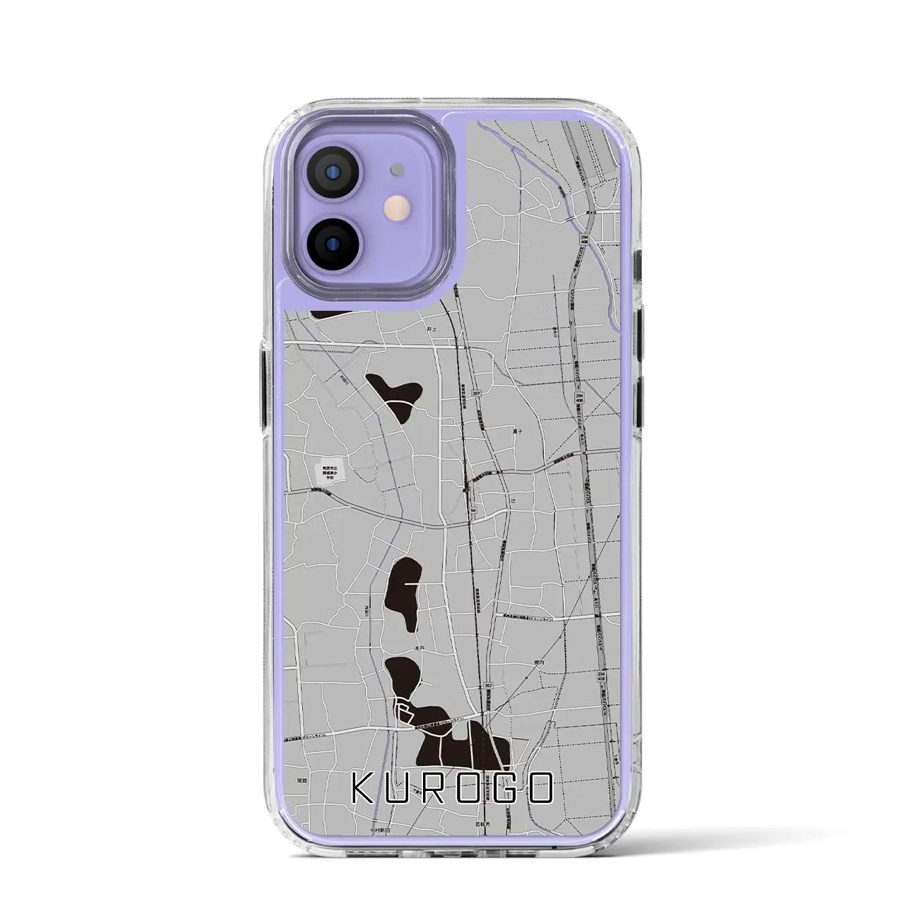 【黒子(茨城県)】地図柄iPhoneケース(MagSafeタイプ)