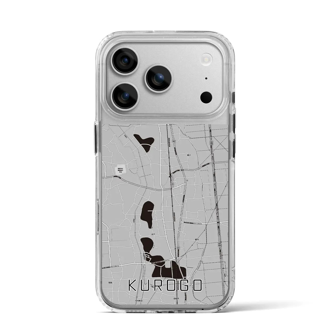 【黒子(茨城県)】地図柄iPhoneケース(MagSafeタイプ)