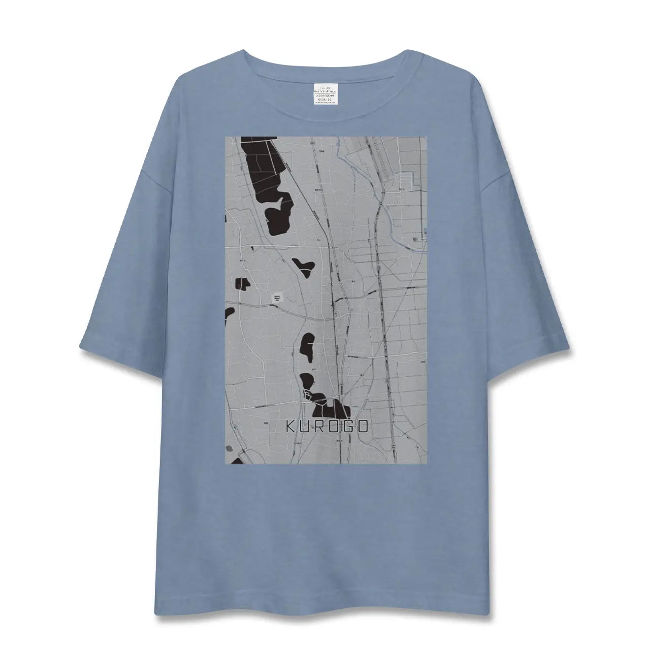 【黒子(茨城県)】地図柄ビッグシルエットTシャツ