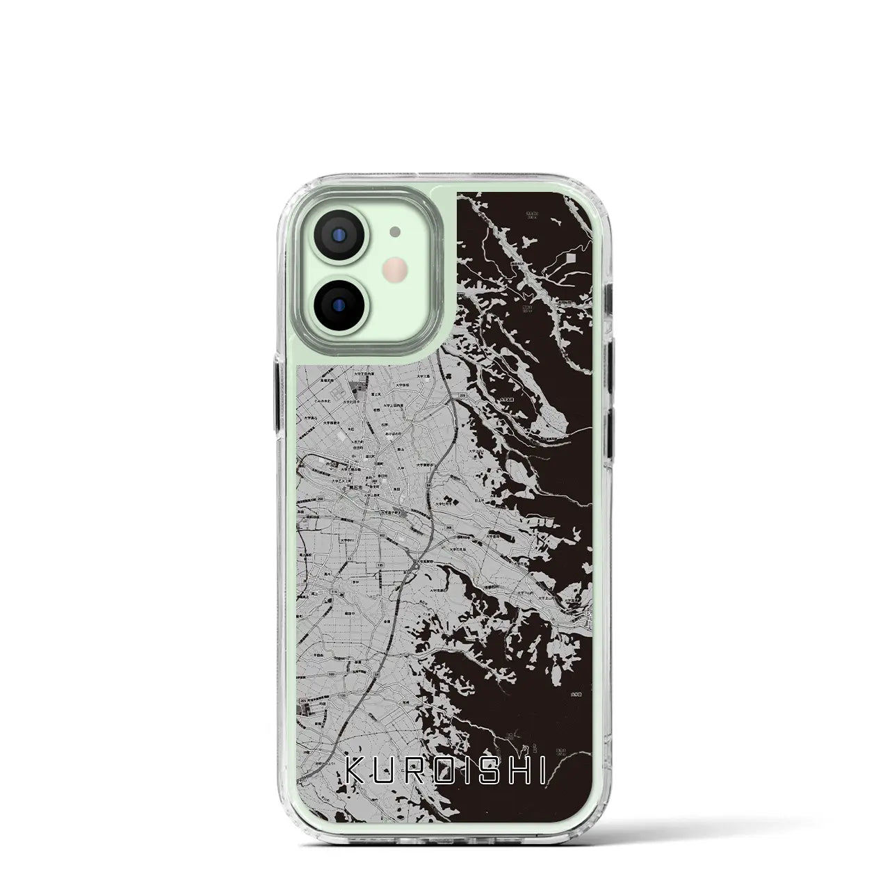 【黒石(青森県)】地図柄iPhoneケース(MagSafeタイプ)