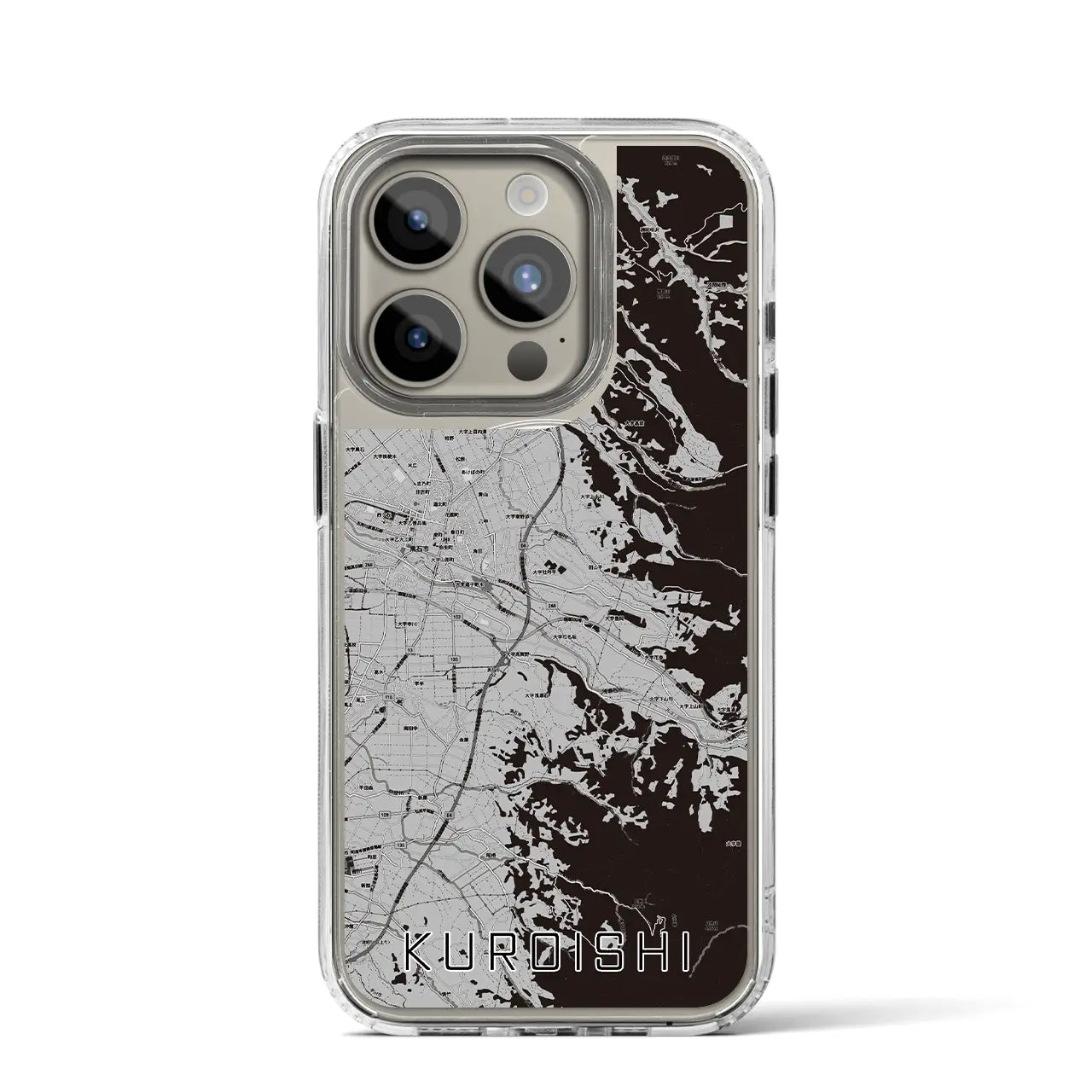 【黒石(青森県)】地図柄iPhoneケース(MagSafeタイプ)