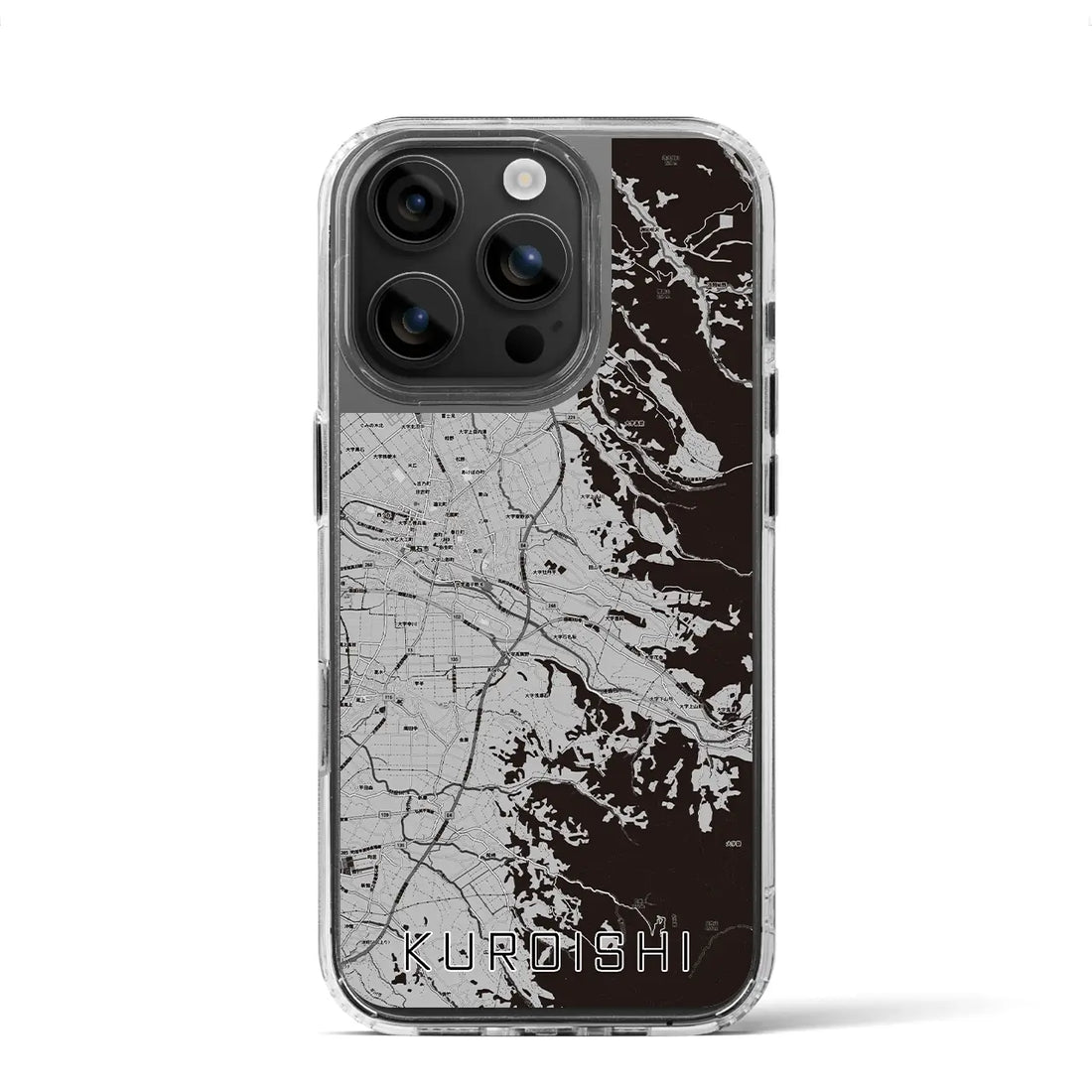 【黒石(青森県)】地図柄iPhoneケース(MagSafeタイプ)