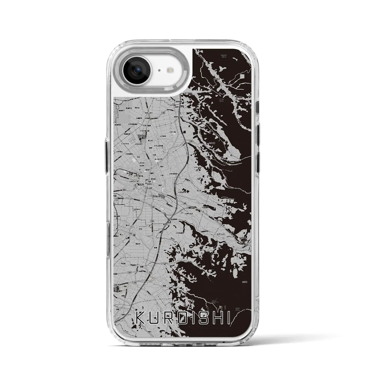 【黒石(青森県)】地図柄iPhoneケース(MagSafeタイプ)