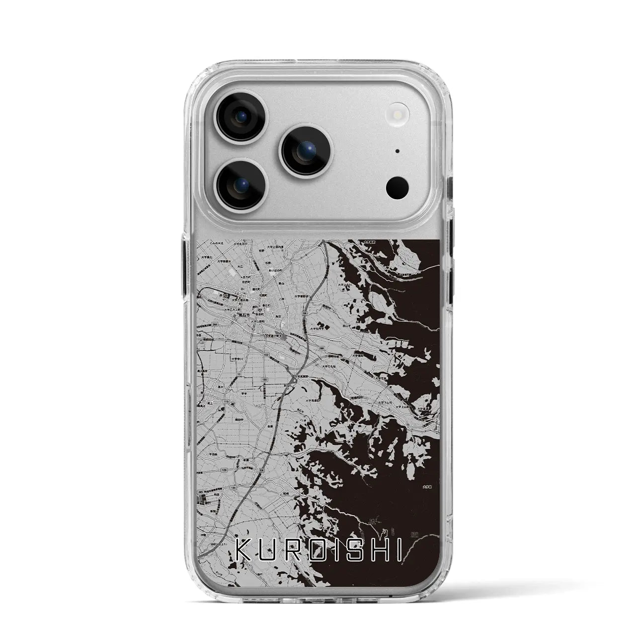 【黒石(青森県)】地図柄iPhoneケース(MagSafeタイプ)