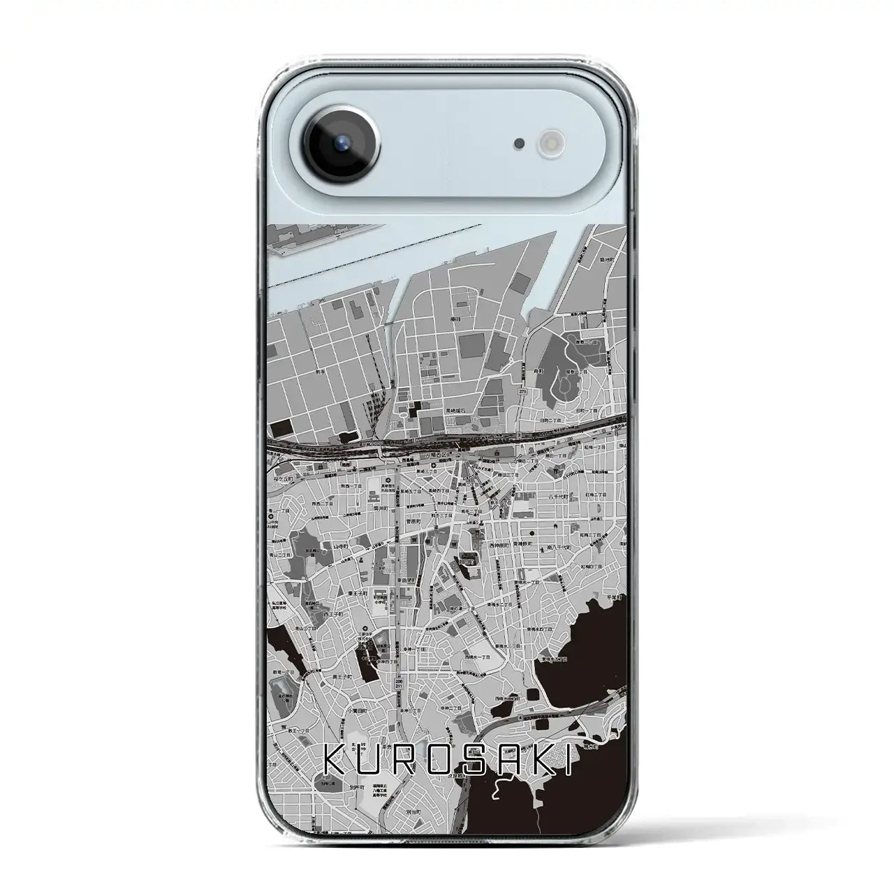 【黒崎(福岡県)】地図柄iPhoneケース(クリアタイプ)