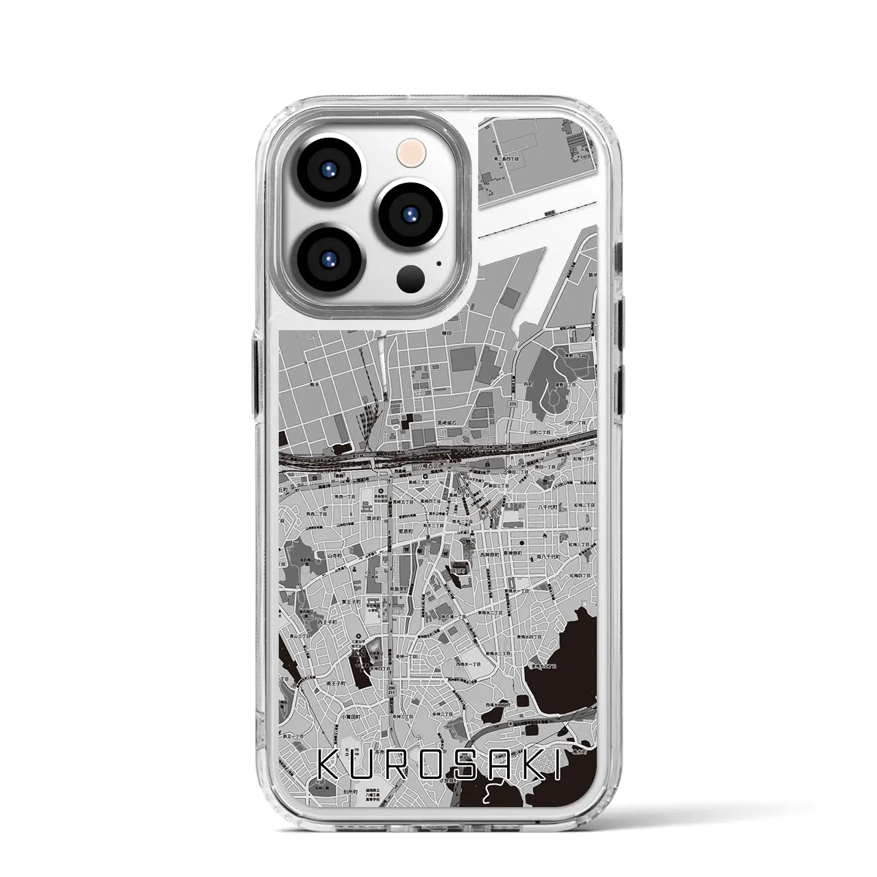 【黒崎(福岡県)】地図柄iPhoneケース(MagSafeタイプ)